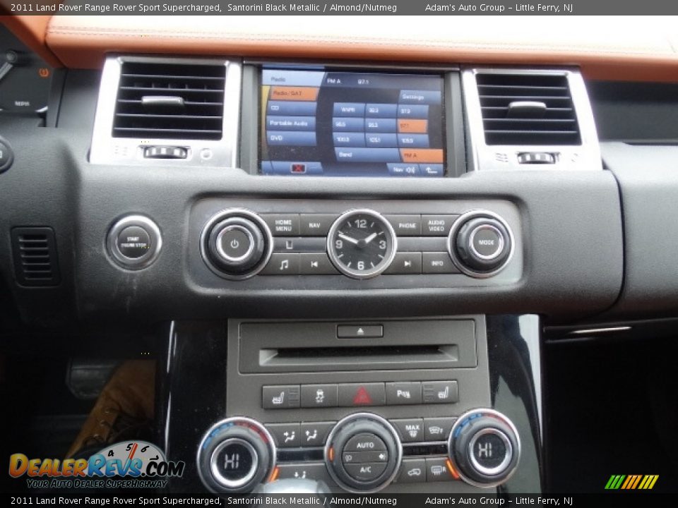 2011 Land Rover Range Rover Sport Supercharged Santorini Black Metallic / Almond/Nutmeg Photo #30