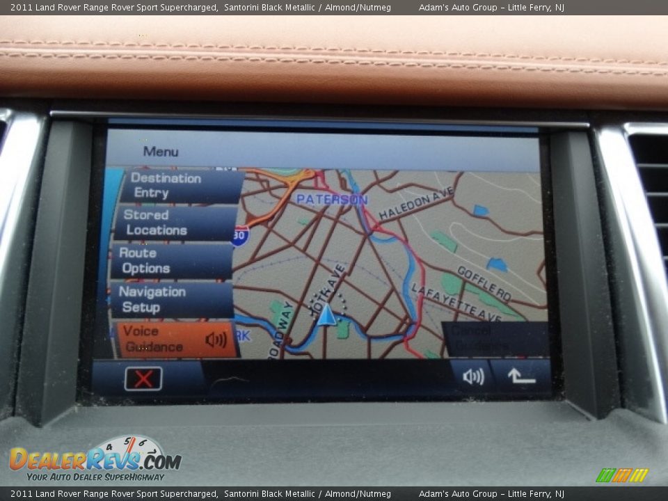 2011 Land Rover Range Rover Sport Supercharged Santorini Black Metallic / Almond/Nutmeg Photo #33