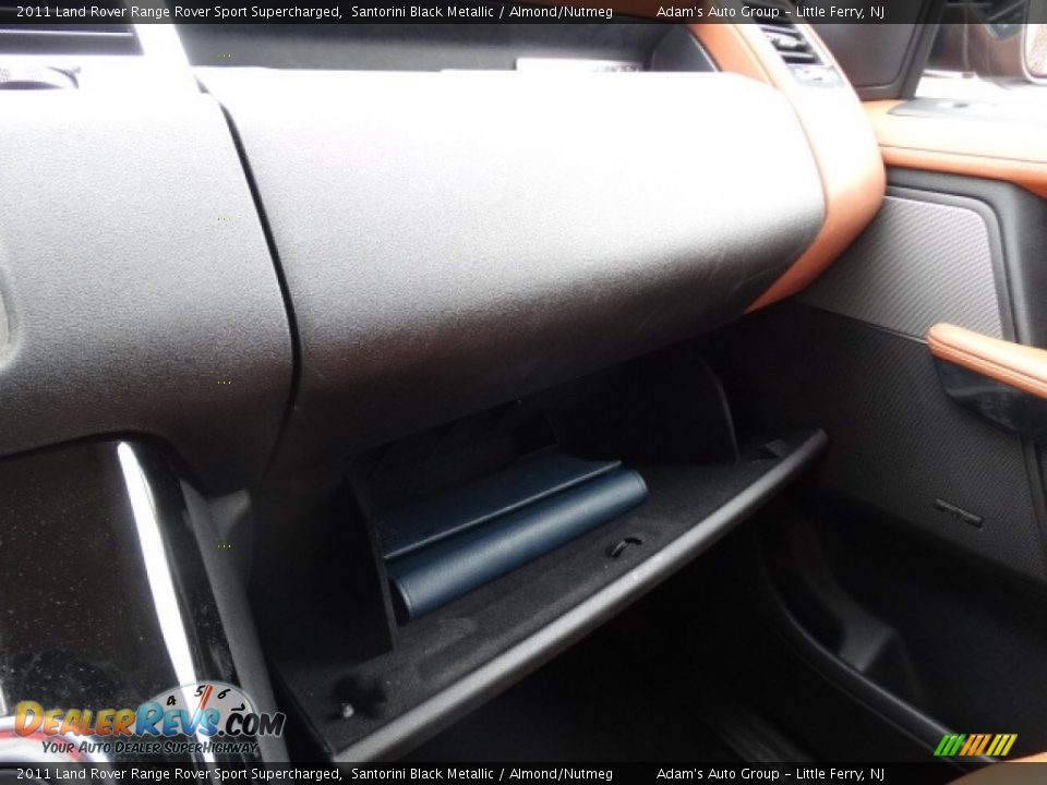 2011 Land Rover Range Rover Sport Supercharged Santorini Black Metallic / Almond/Nutmeg Photo #35