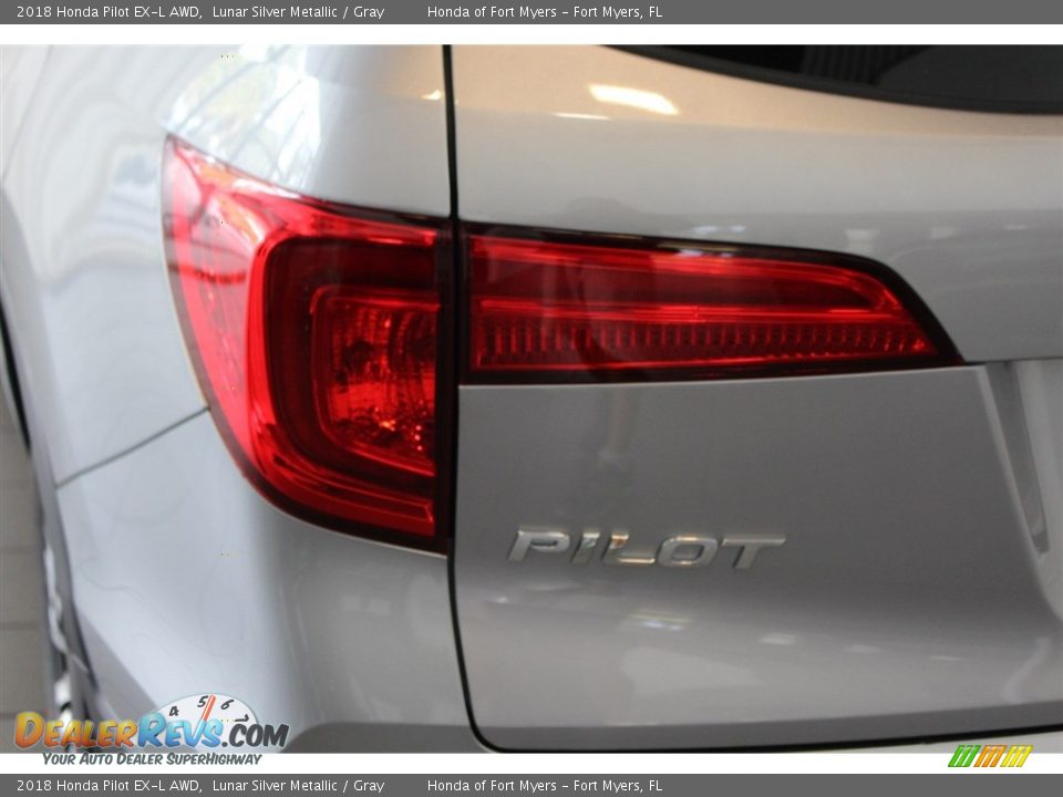 2018 Honda Pilot EX-L AWD Lunar Silver Metallic / Gray Photo #9