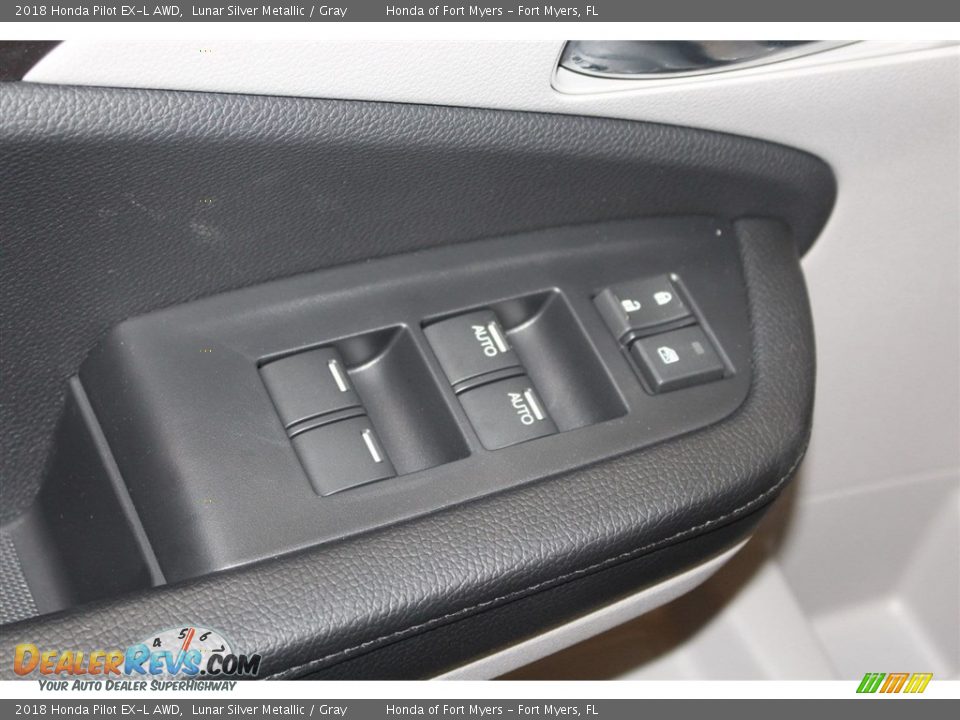 2018 Honda Pilot EX-L AWD Lunar Silver Metallic / Gray Photo #15