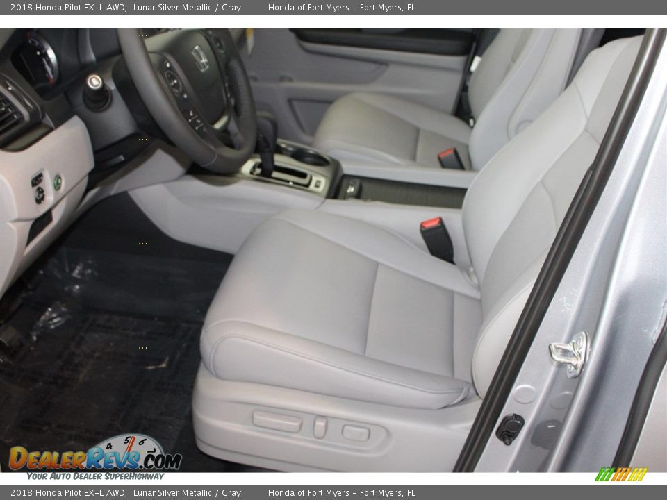 2018 Honda Pilot EX-L AWD Lunar Silver Metallic / Gray Photo #16