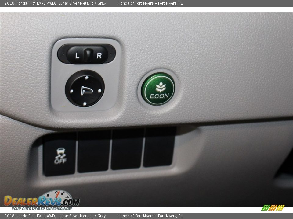 2018 Honda Pilot EX-L AWD Lunar Silver Metallic / Gray Photo #19