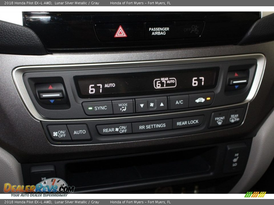 2018 Honda Pilot EX-L AWD Lunar Silver Metallic / Gray Photo #26