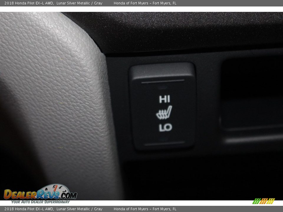 2018 Honda Pilot EX-L AWD Lunar Silver Metallic / Gray Photo #28
