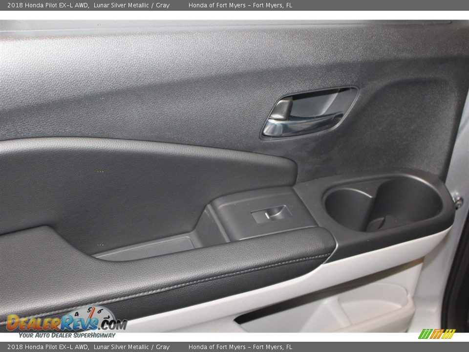 2018 Honda Pilot EX-L AWD Lunar Silver Metallic / Gray Photo #34