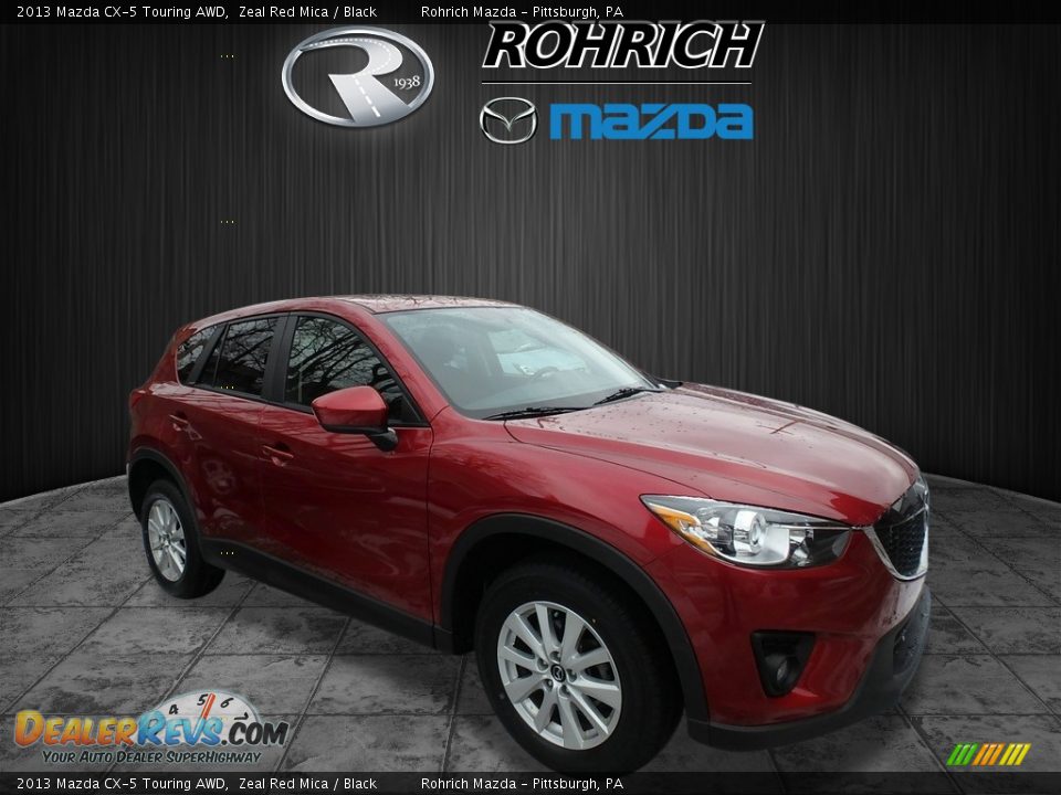 2013 Mazda CX-5 Touring AWD Zeal Red Mica / Black Photo #1