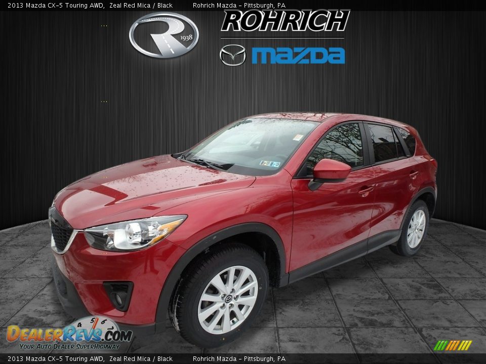 2013 Mazda CX-5 Touring AWD Zeal Red Mica / Black Photo #3
