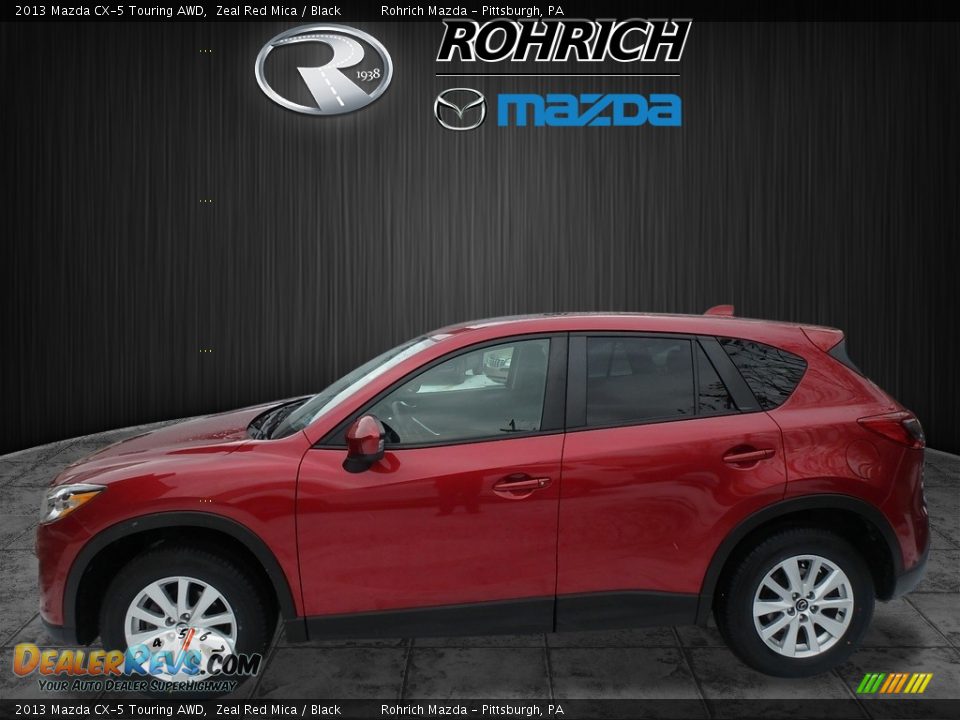 2013 Mazda CX-5 Touring AWD Zeal Red Mica / Black Photo #4