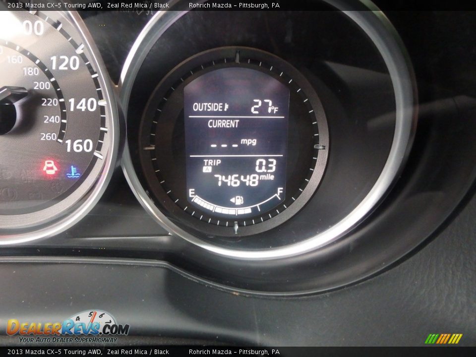 2013 Mazda CX-5 Touring AWD Zeal Red Mica / Black Photo #10