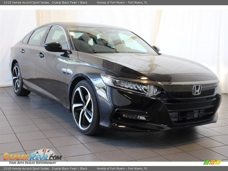 2018 Honda Accord Sport Sedan Crystal Black Pearl / Black Photo #2