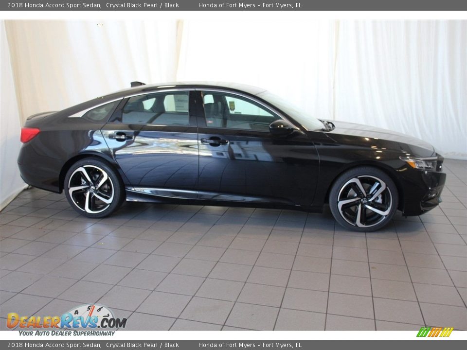 2018 Honda Accord Sport Sedan Crystal Black Pearl / Black Photo #3