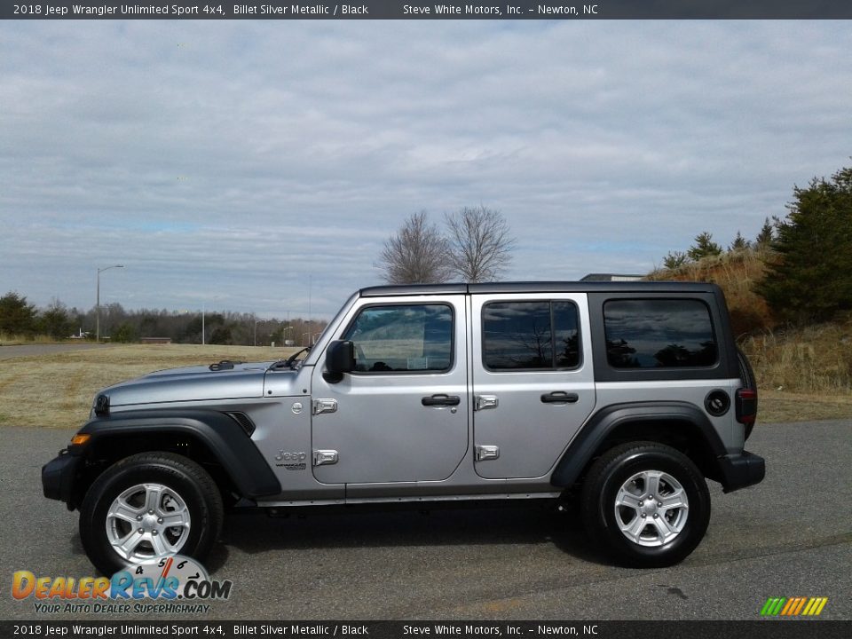 Billet Silver Metallic 2018 Jeep Wrangler Unlimited Sport 4x4 Photo #1