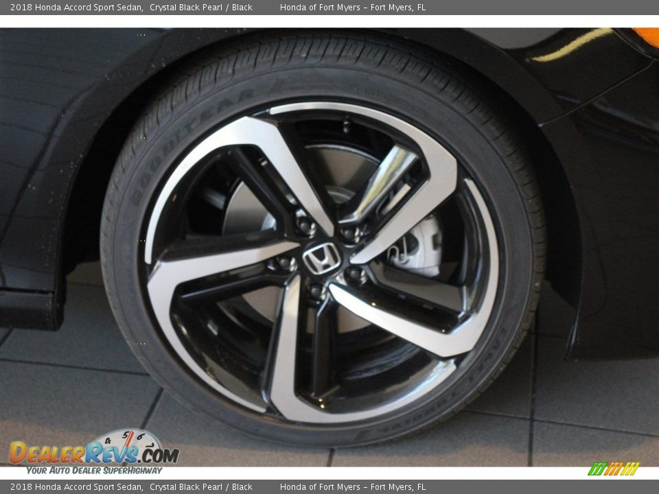 2018 Honda Accord Sport Sedan Crystal Black Pearl / Black Photo #8