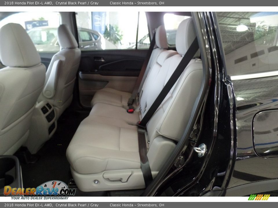 2018 Honda Pilot EX-L AWD Crystal Black Pearl / Gray Photo #10