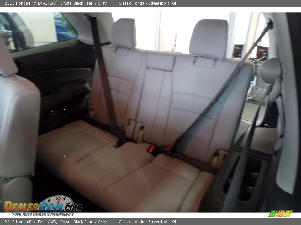 2018 Honda Pilot EX-L AWD Crystal Black Pearl / Gray Photo #11