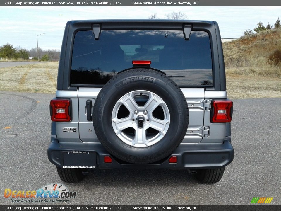 2018 Jeep Wrangler Unlimited Sport 4x4 Billet Silver Metallic / Black Photo #7