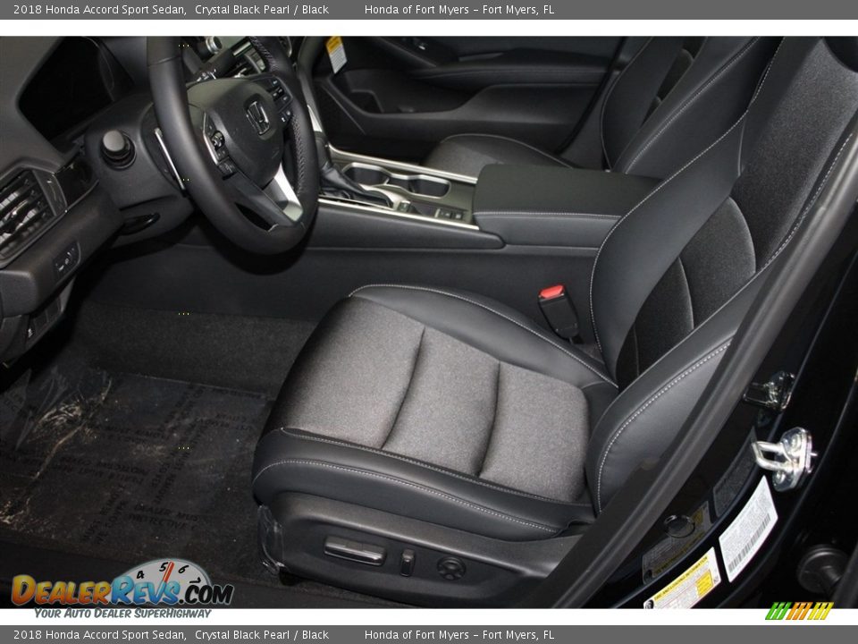 2018 Honda Accord Sport Sedan Crystal Black Pearl / Black Photo #11