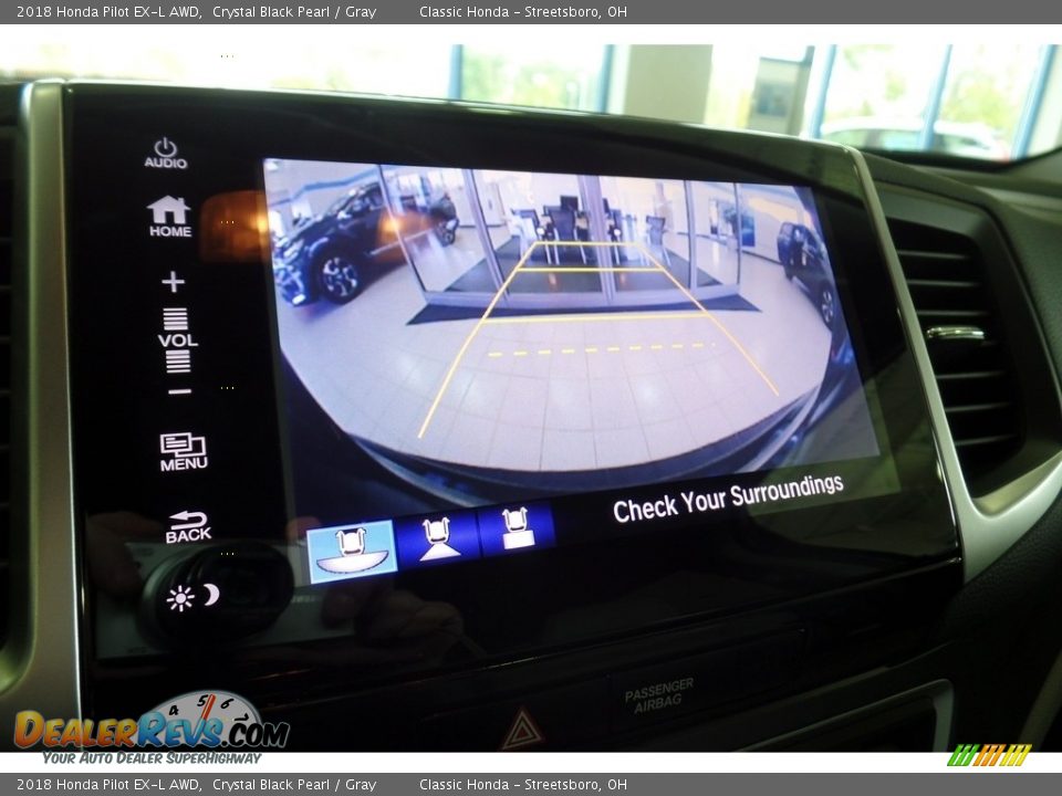 2018 Honda Pilot EX-L AWD Crystal Black Pearl / Gray Photo #14