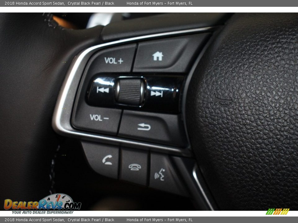 2018 Honda Accord Sport Sedan Crystal Black Pearl / Black Photo #13