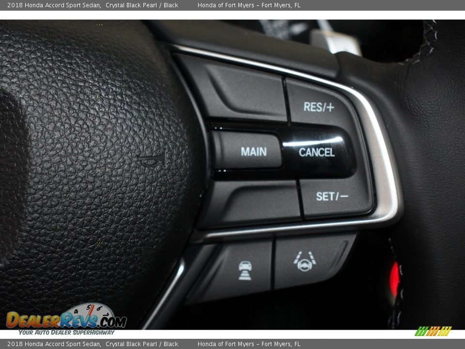 2018 Honda Accord Sport Sedan Crystal Black Pearl / Black Photo #14