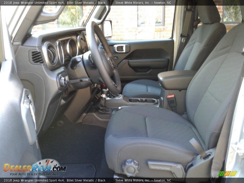 2018 Jeep Wrangler Unlimited Sport 4x4 Billet Silver Metallic / Black Photo #10