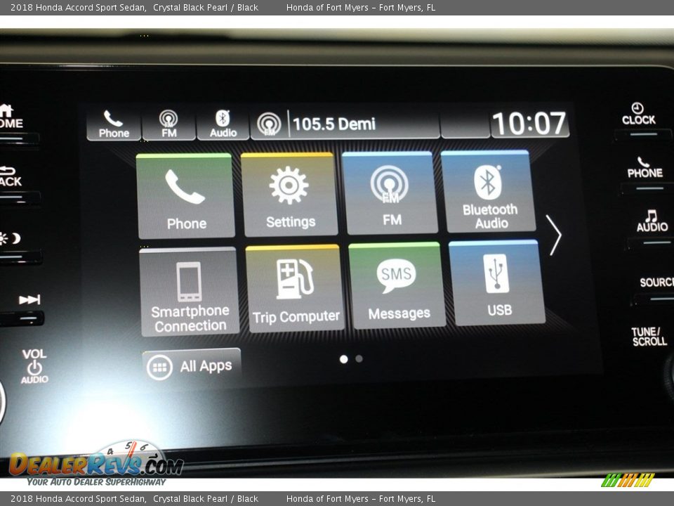 2018 Honda Accord Sport Sedan Crystal Black Pearl / Black Photo #16