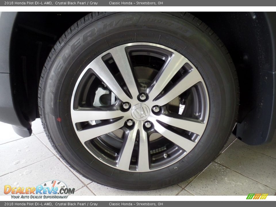 2018 Honda Pilot EX-L AWD Crystal Black Pearl / Gray Photo #19