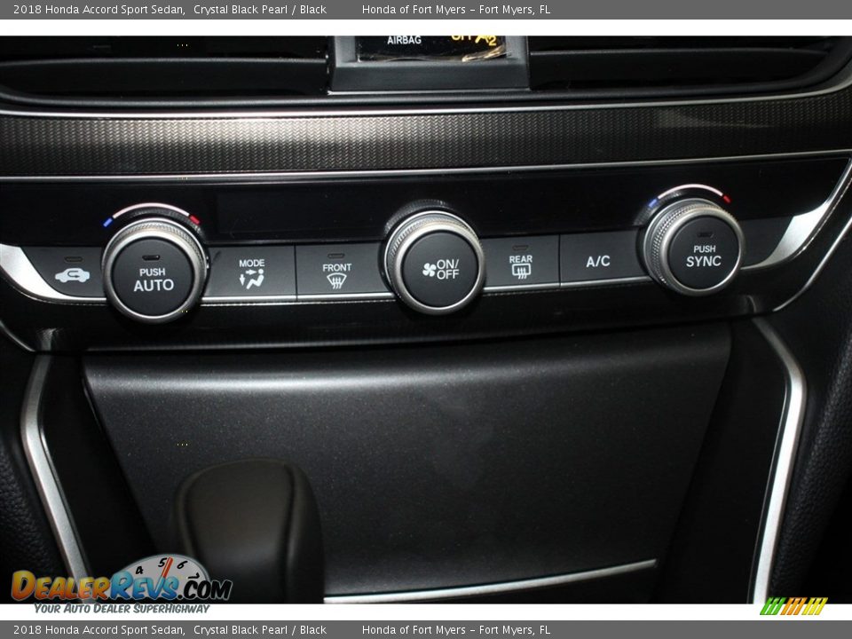 2018 Honda Accord Sport Sedan Crystal Black Pearl / Black Photo #18