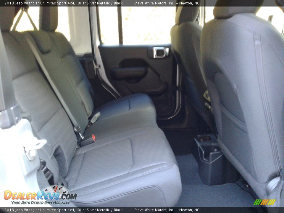 2018 Jeep Wrangler Unlimited Sport 4x4 Billet Silver Metallic / Black Photo #14