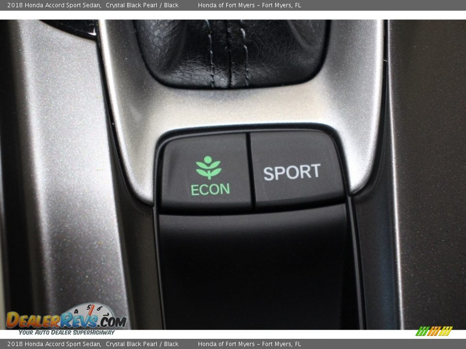 2018 Honda Accord Sport Sedan Crystal Black Pearl / Black Photo #20