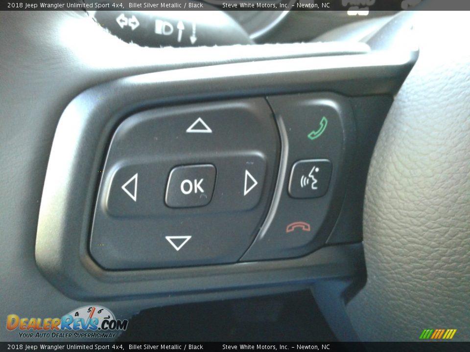 2018 Jeep Wrangler Unlimited Sport 4x4 Billet Silver Metallic / Black Photo #17