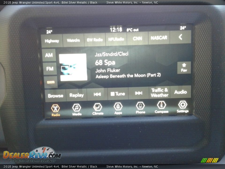 2018 Jeep Wrangler Unlimited Sport 4x4 Billet Silver Metallic / Black Photo #21