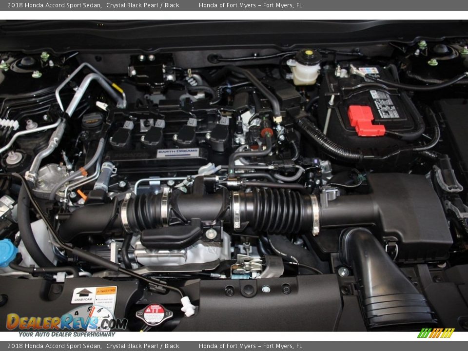 2018 Honda Accord Sport Sedan Crystal Black Pearl / Black Photo #24