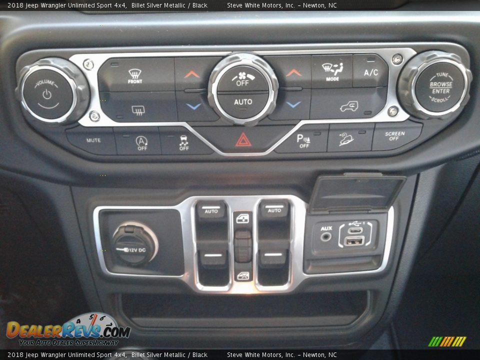 2018 Jeep Wrangler Unlimited Sport 4x4 Billet Silver Metallic / Black Photo #25