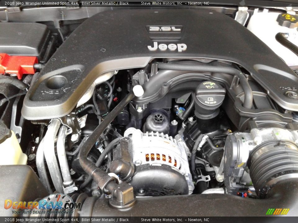 2018 Jeep Wrangler Unlimited Sport 4x4 Billet Silver Metallic / Black Photo #28