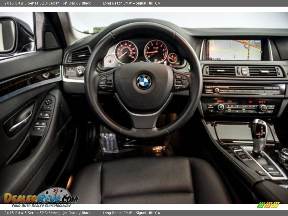 2015 BMW 5 Series 528i Sedan Jet Black / Black Photo #4