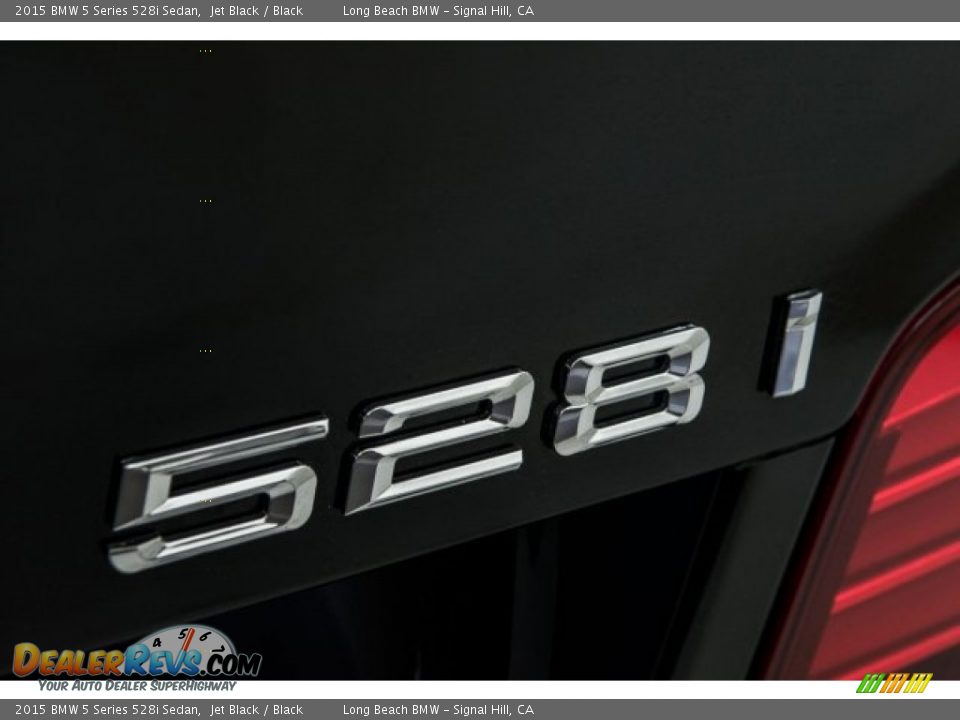 2015 BMW 5 Series 528i Sedan Jet Black / Black Photo #6