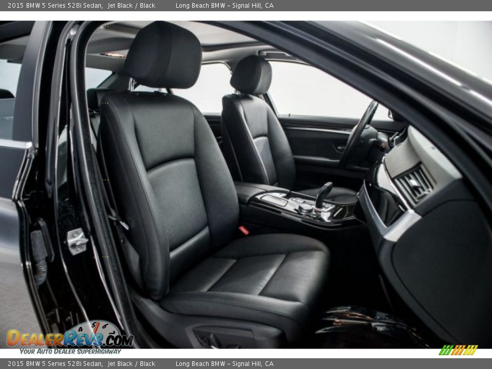 2015 BMW 5 Series 528i Sedan Jet Black / Black Photo #7