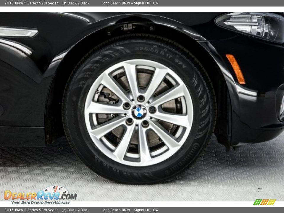 2015 BMW 5 Series 528i Sedan Jet Black / Black Photo #8
