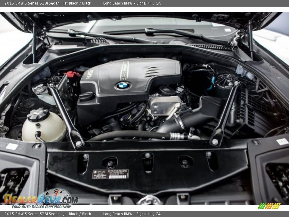 2015 BMW 5 Series 528i Sedan Jet Black / Black Photo #9