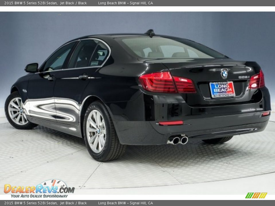 2015 BMW 5 Series 528i Sedan Jet Black / Black Photo #10