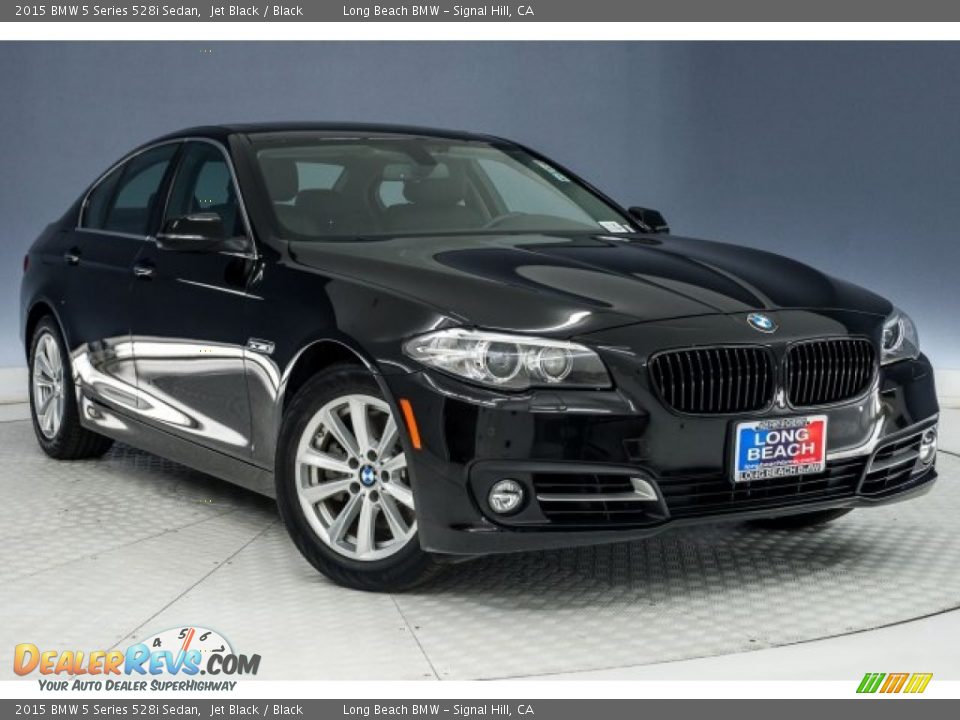 2015 BMW 5 Series 528i Sedan Jet Black / Black Photo #12