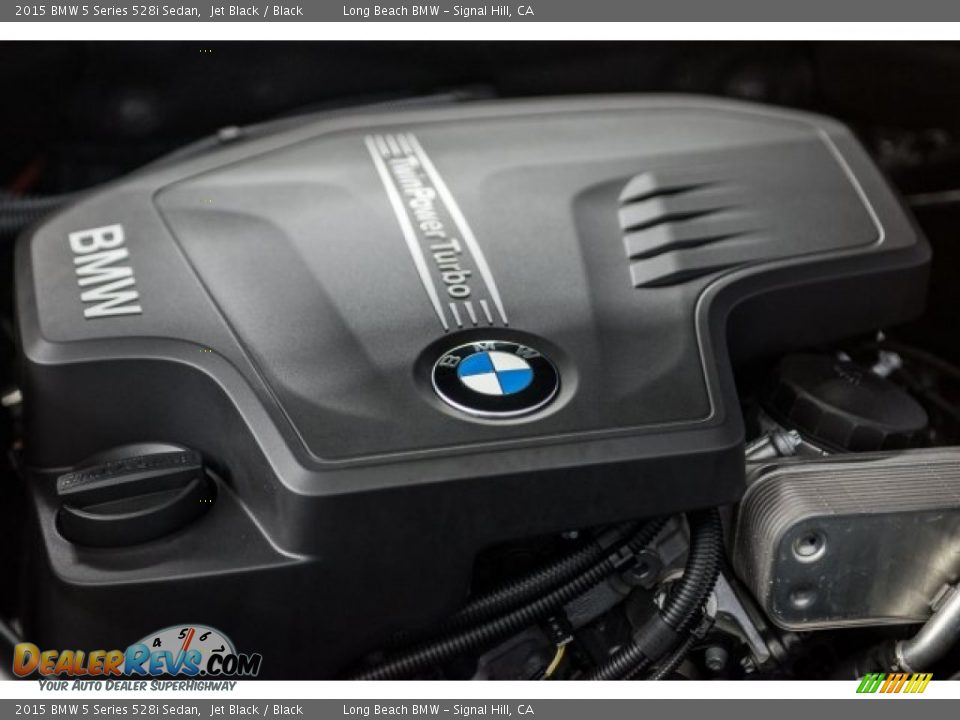 2015 BMW 5 Series 528i Sedan Jet Black / Black Photo #24