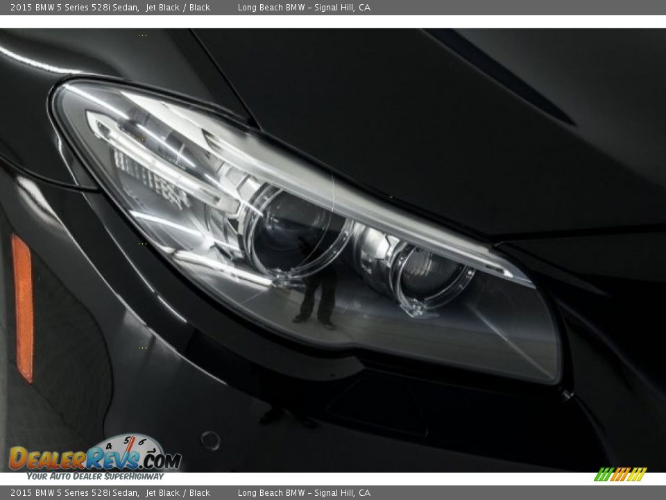 2015 BMW 5 Series 528i Sedan Jet Black / Black Photo #25