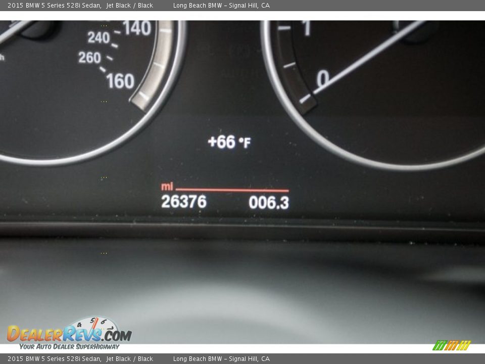 2015 BMW 5 Series 528i Sedan Jet Black / Black Photo #29