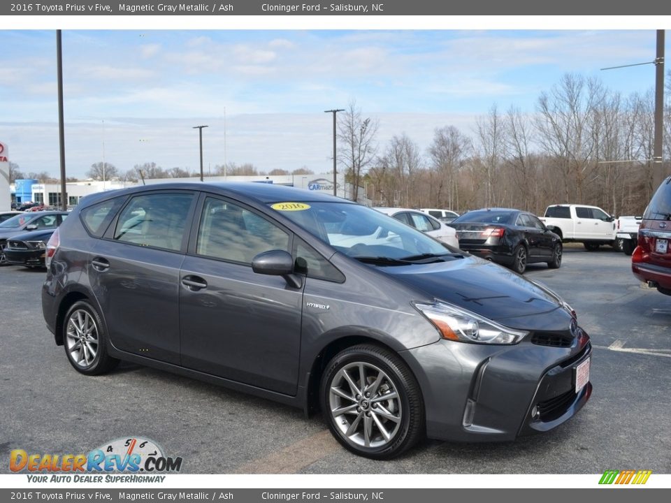 2016 Toyota Prius v Five Magnetic Gray Metallic / Ash Photo #1