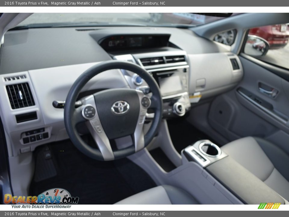 2016 Toyota Prius v Five Magnetic Gray Metallic / Ash Photo #11