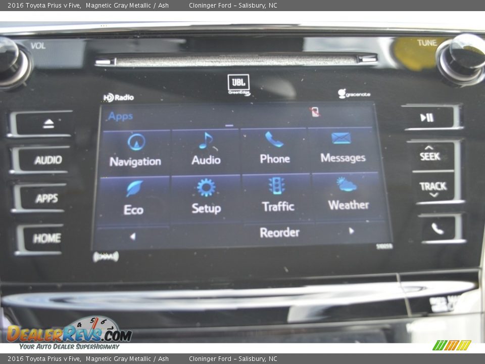 2016 Toyota Prius v Five Magnetic Gray Metallic / Ash Photo #18