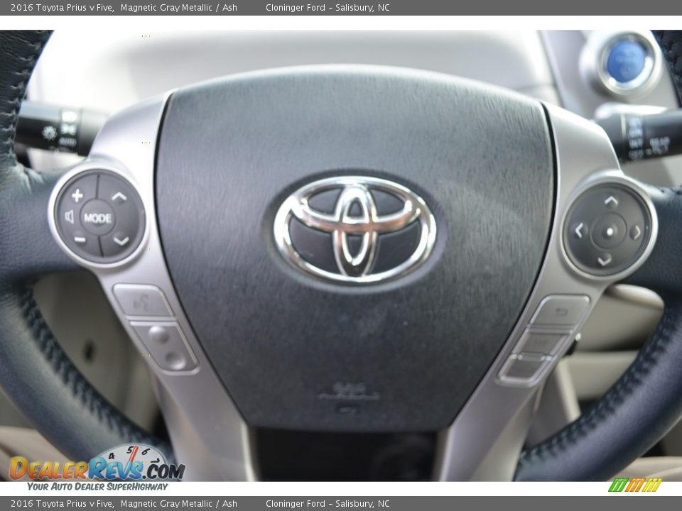 2016 Toyota Prius v Five Magnetic Gray Metallic / Ash Photo #25